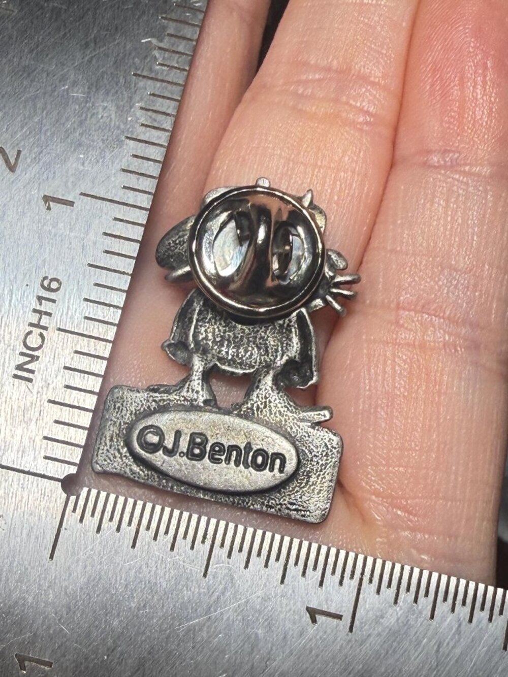 Beastly Cat Pin Vintage J Benton Born Funny Tack Pin - Picture 7 of 7